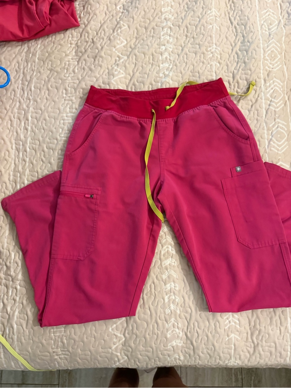 FIGS Pink Scrub Jogger Pants